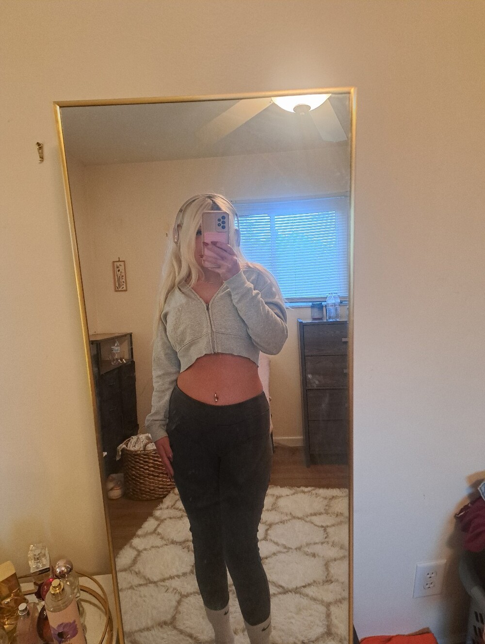 Gray Playboy bunny leggings